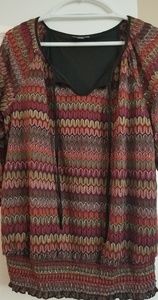 Women's Multi-color plus size blouse